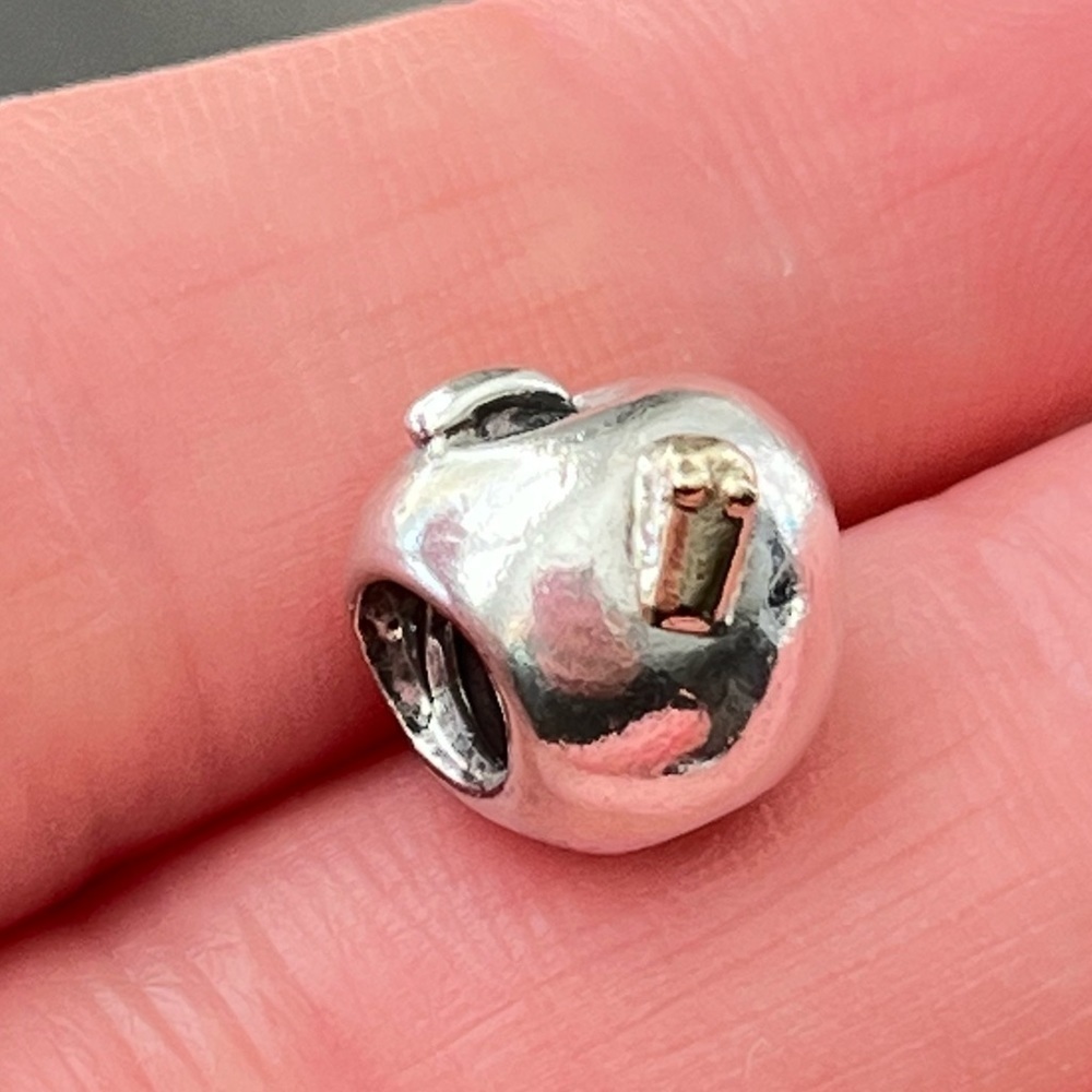 Pandora 925 14K Apple Worm Charm